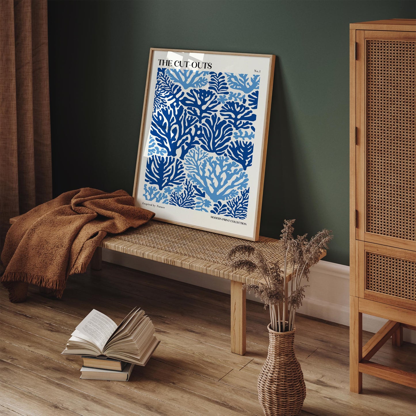 Blue Coral Reef Poster