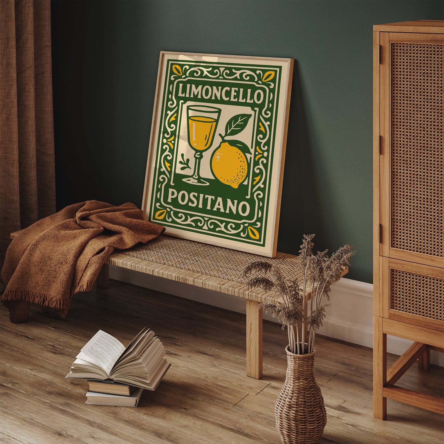 Limoncello Positano Poster – Italian Travel Wall Art