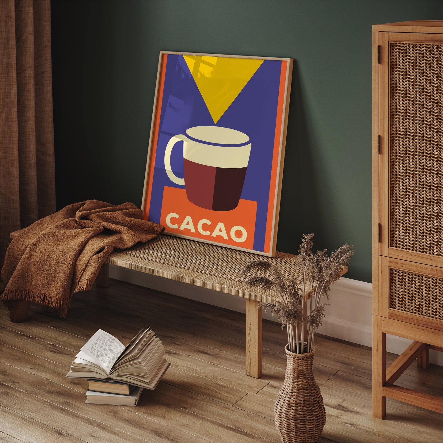 Vintage Cacao Minimal Advertising Poster