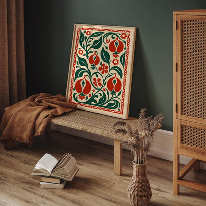 Abstract Country Farmhouse Botanical Art Print