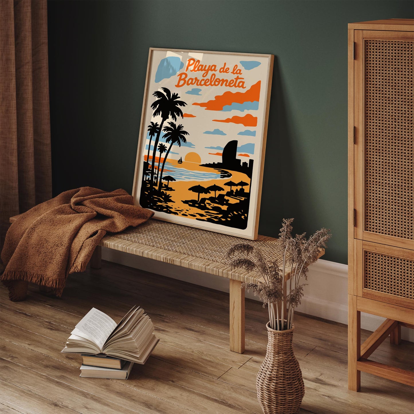 Playa de la Barceloneta Poster