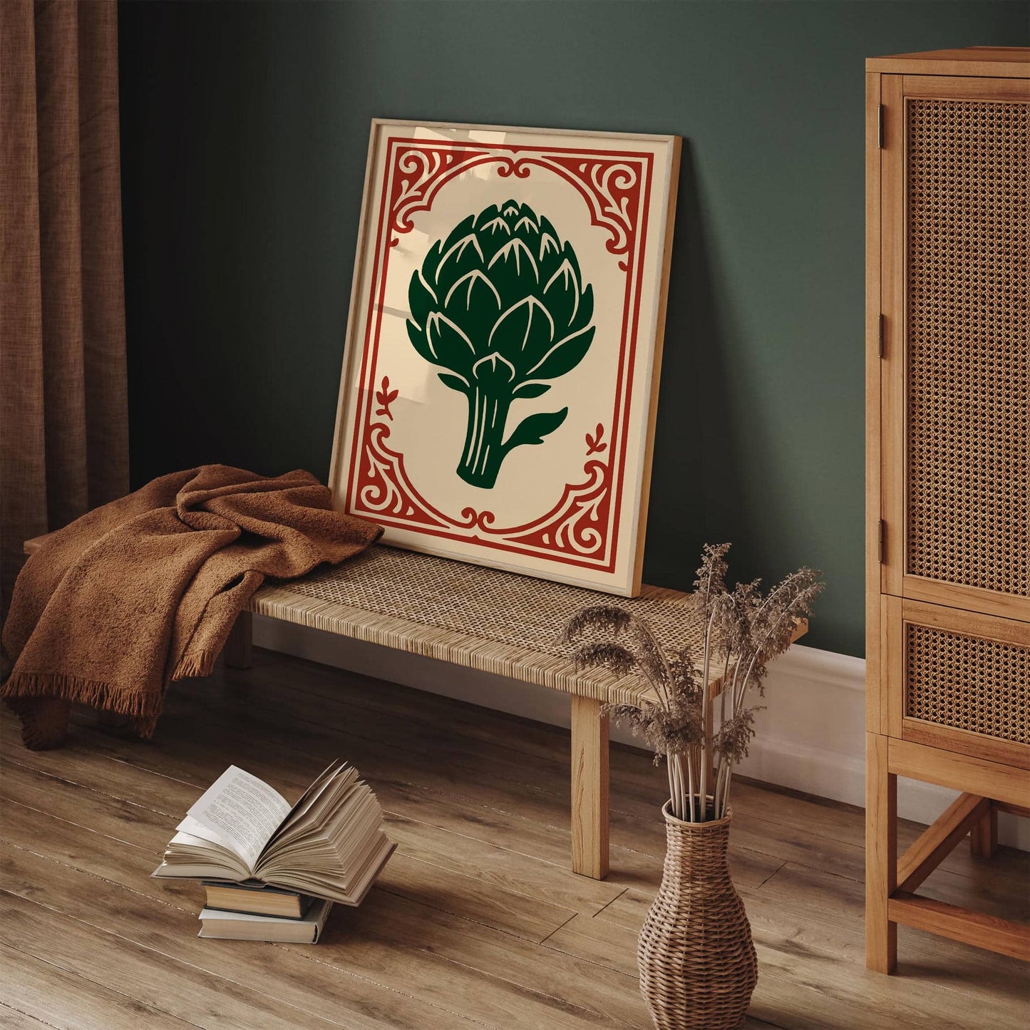 Rococo Artichoke Print - American Kitchen Wall Art