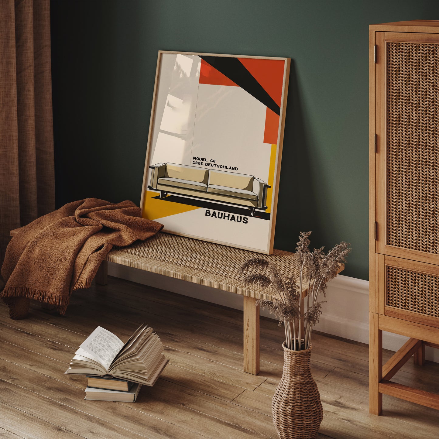 Bauhaus 1925 Mid-Century Furniture Poster