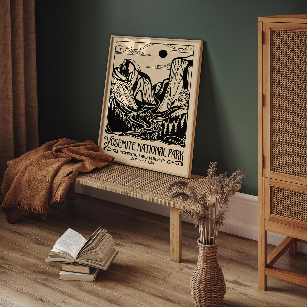 Vintage Yosemite National Park Poster