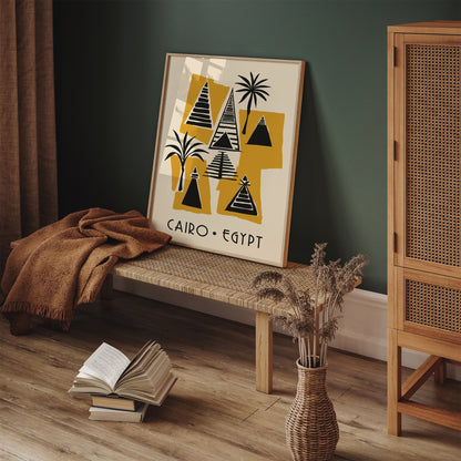 Cairo Egypt Modern Travel Poster
