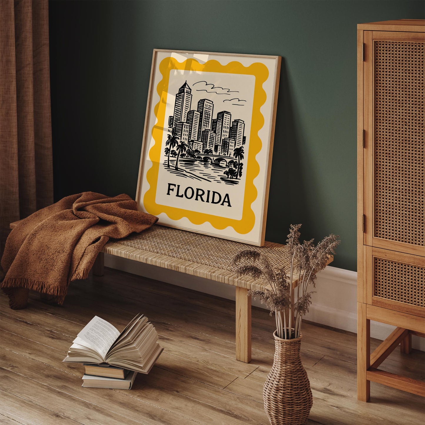 Florida Sketch Travel Poster