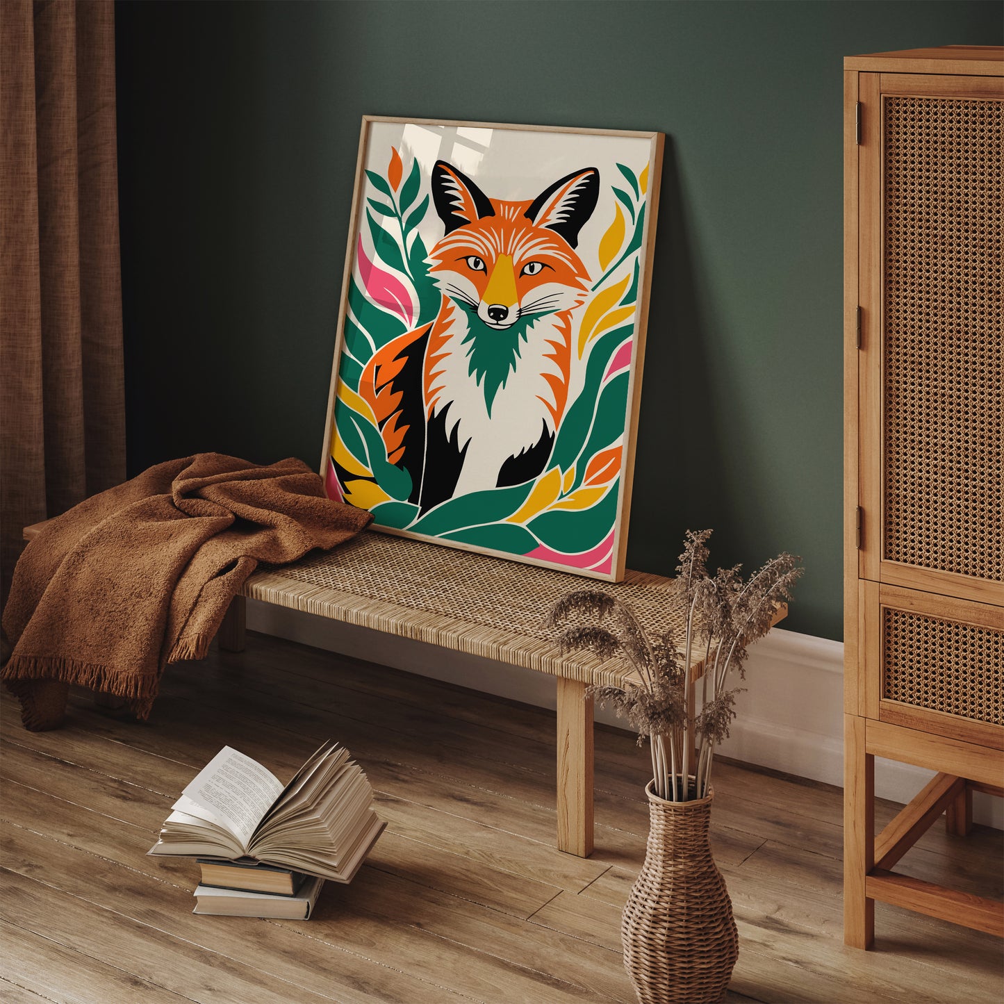 Cute Fox Kids Room Decor Art Print