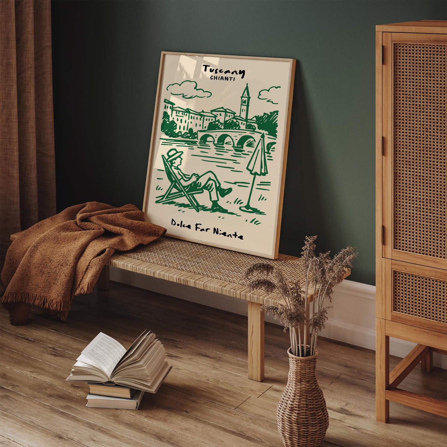 Tuscany Chianti Poster - Dolce Far Niente Wall Art