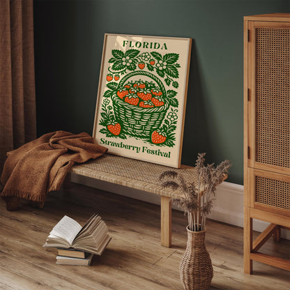 Vintage Florida Strawberry Festival Poster