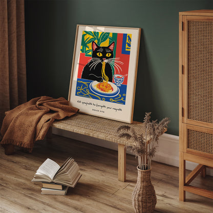 Eat Spaghetti to Forgetti Your Regretti Poster