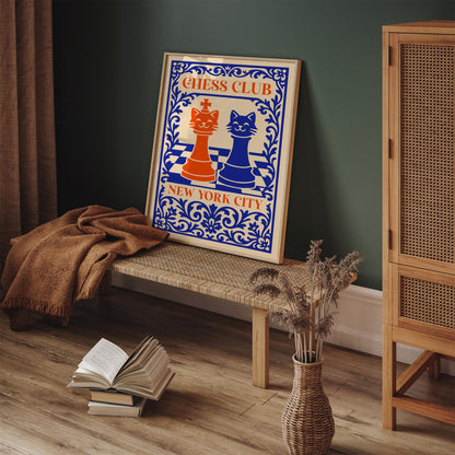 Chess Club New York City Poster
