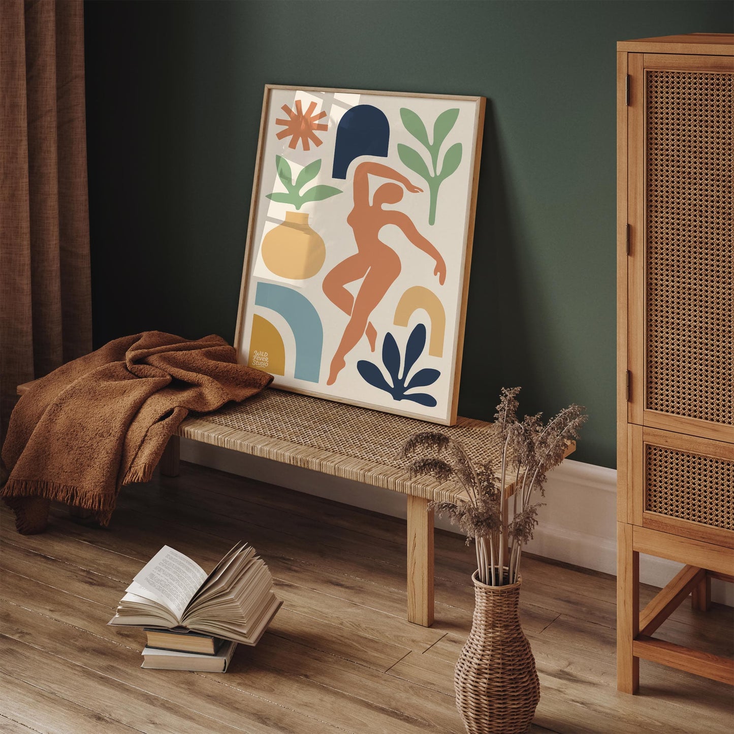 Modern Abstract Cut Outs - Colorful Wall Art Print