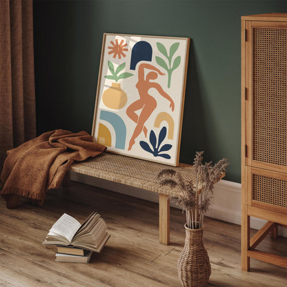 Modern Abstract Cut Outs - Colorful Wall Art Print