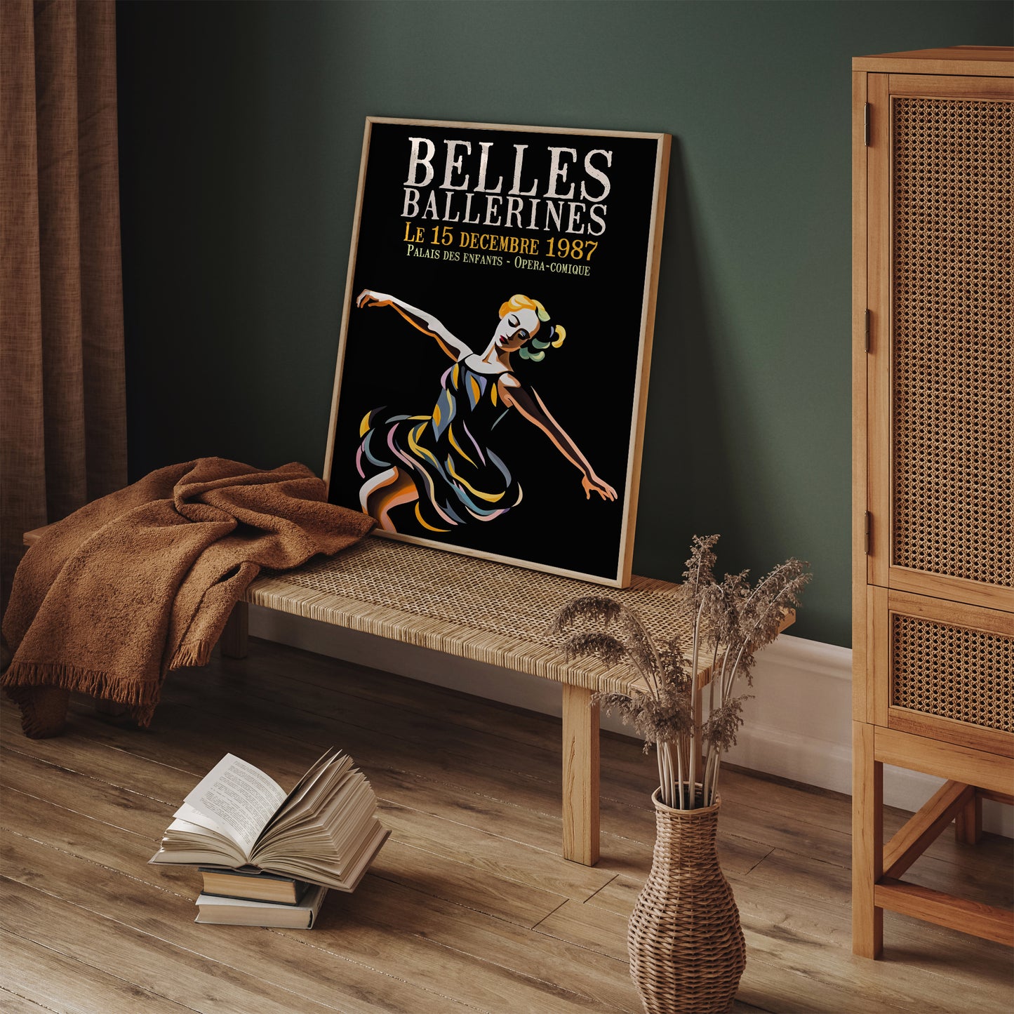 Belles Ballerines 1987 Ballet Advertising Poster