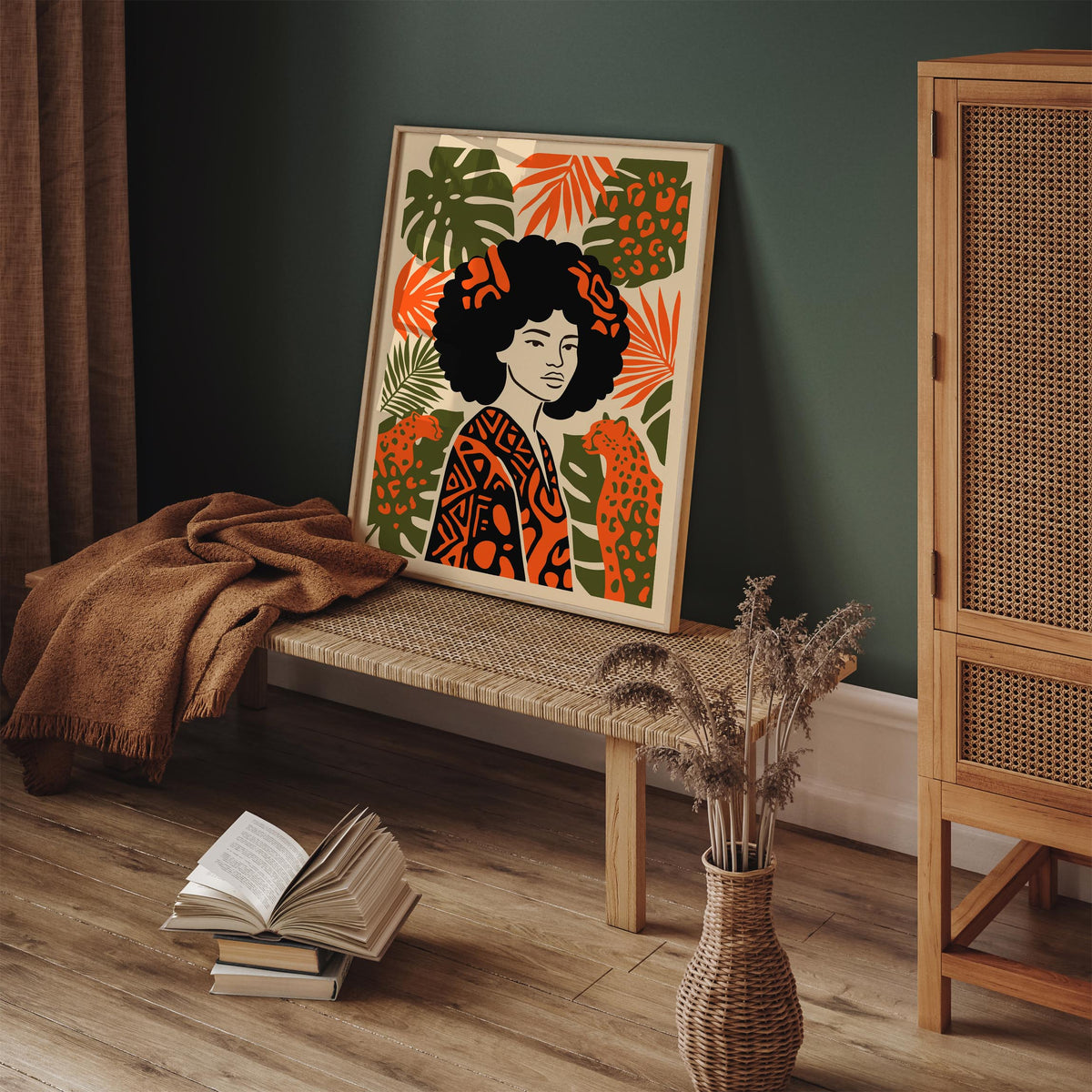 Afrohemian Divine Woman Art Poster