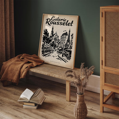 Rue Montorgueil Paris - Vintage Travel Art Print