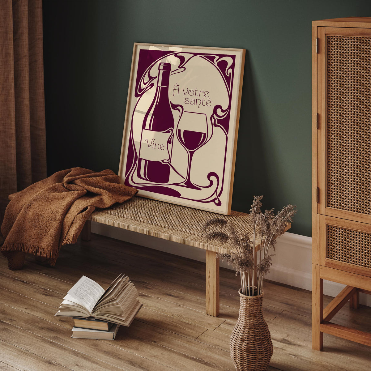 French Wine Kitchen Poster