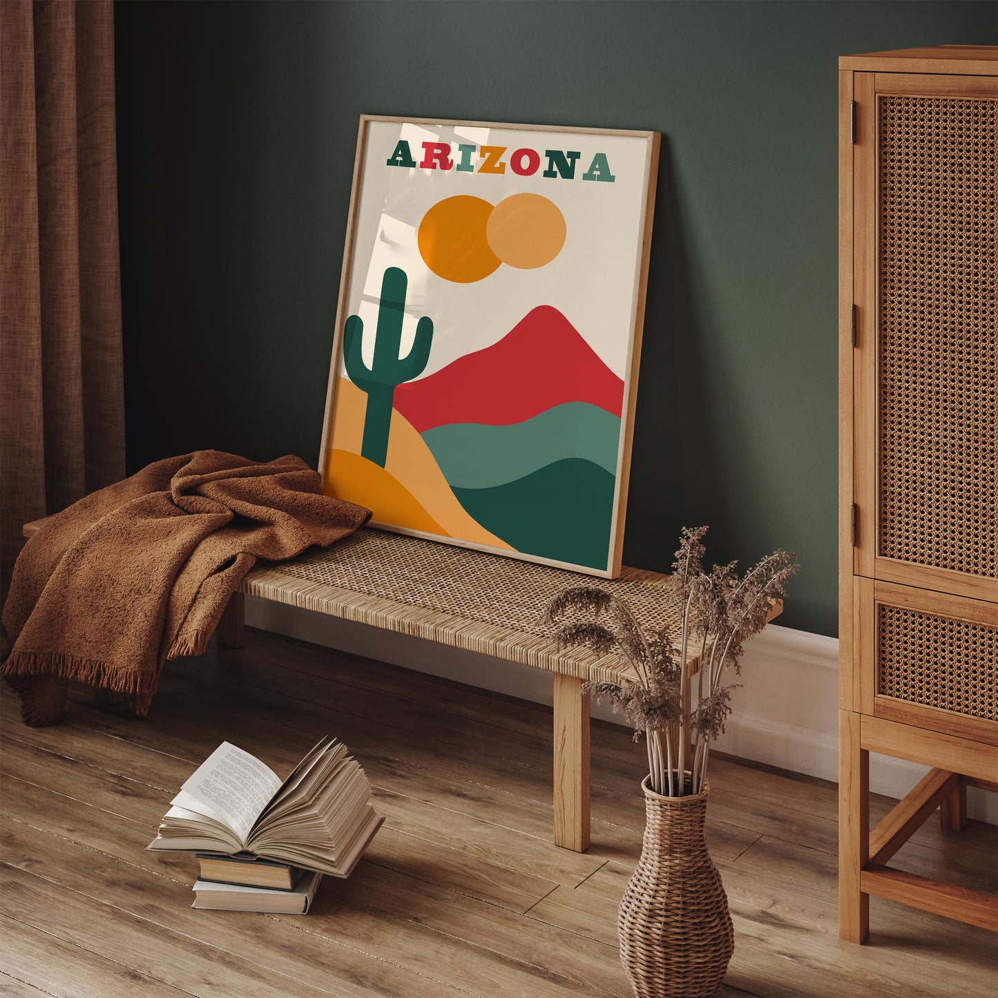 Arizona Travel Poster - Modern Wall Art - Arizona Colorful Gift Idea