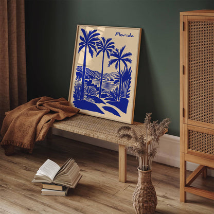 San Diego Blue Landscape Poster