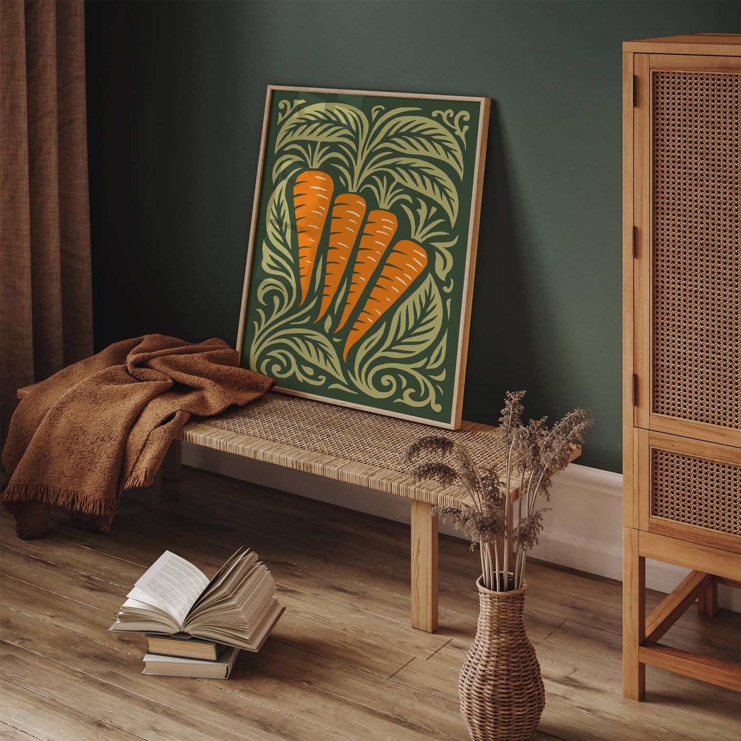 Carrots Rococo Wall Art Print