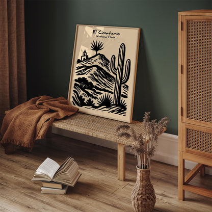 El Cimatario Park Poster - Mexico National Park Wall Art