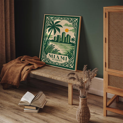 Miami Florida Travel Poster