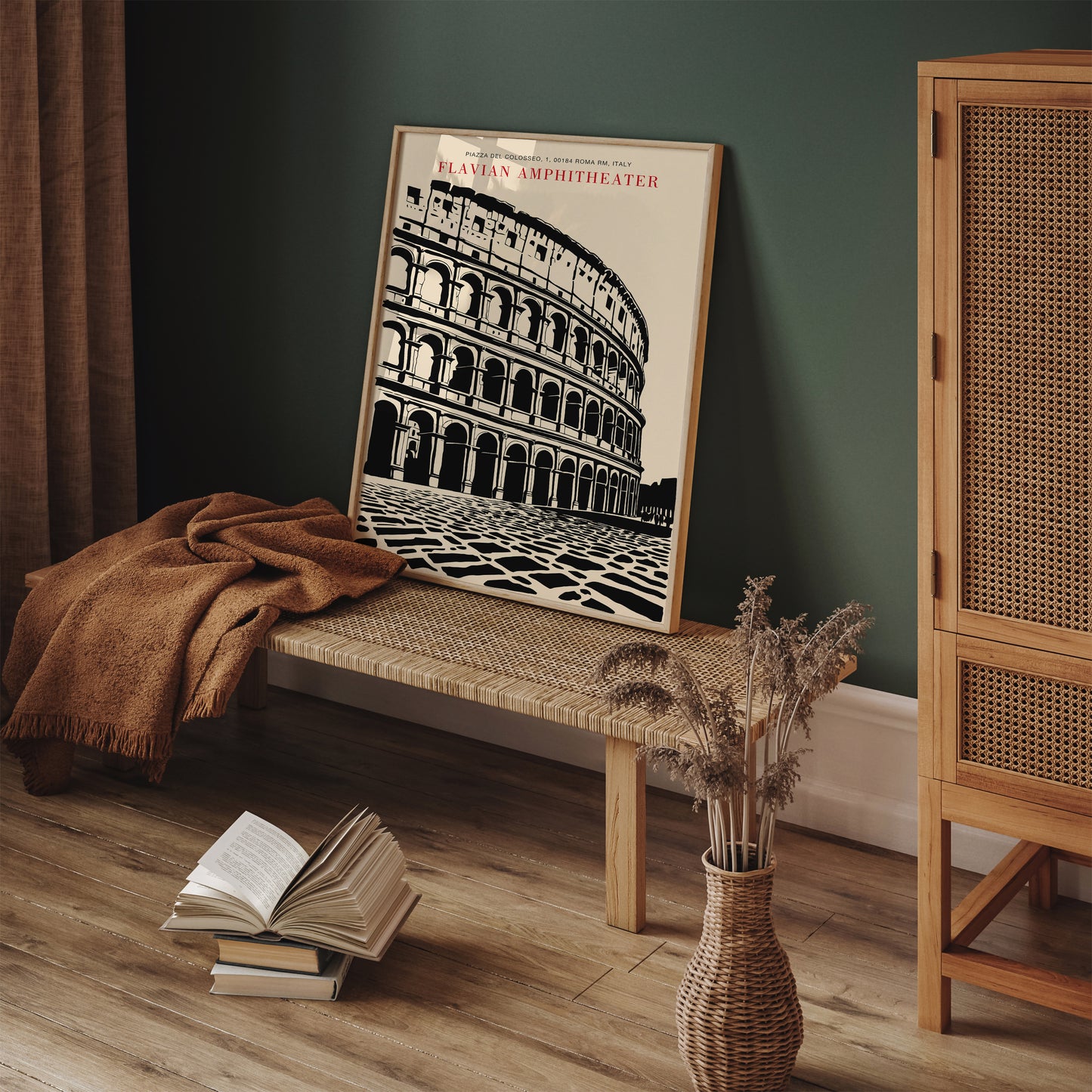 Colloseum Vintage Travel Art Print