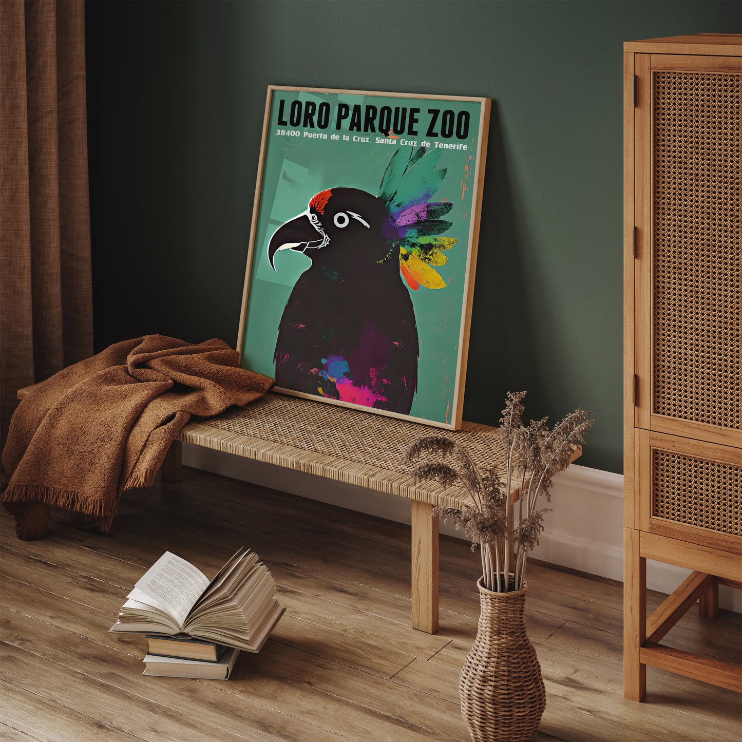 Loro Parque Vintage Animals Zoo Poster