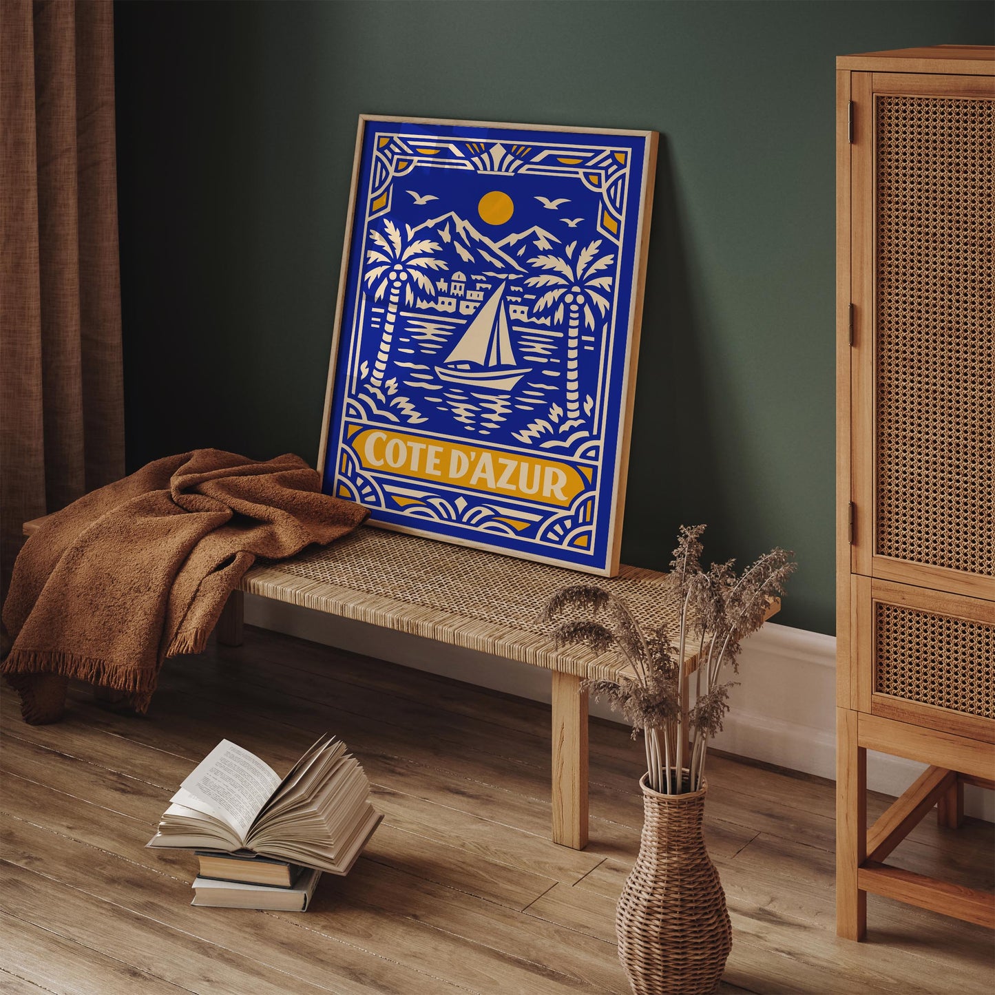 Côte d’Azur France Poster – Coastal Wall Art