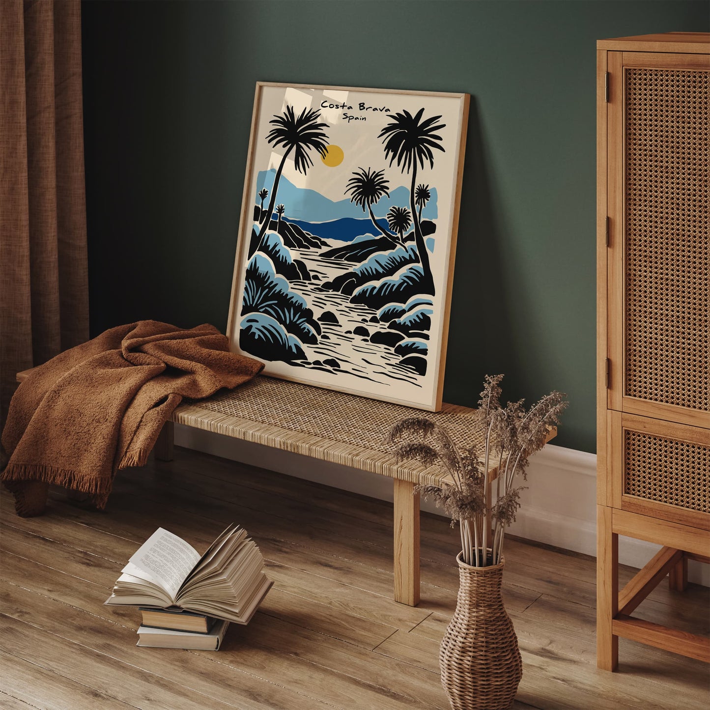 Costa Brava Spain Tropical Poster