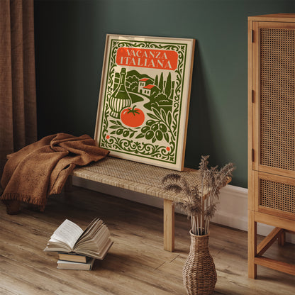 Italian Travel Poster – Vintage Rococo Wall Art
