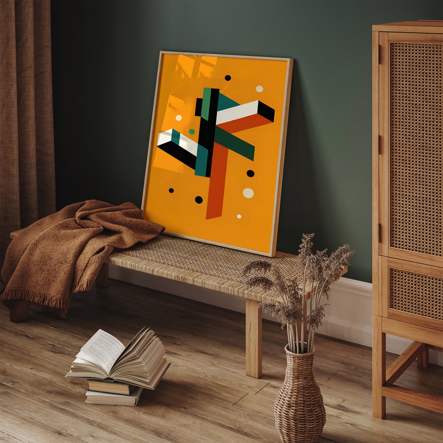 Modern Geometric Abstract Art Print