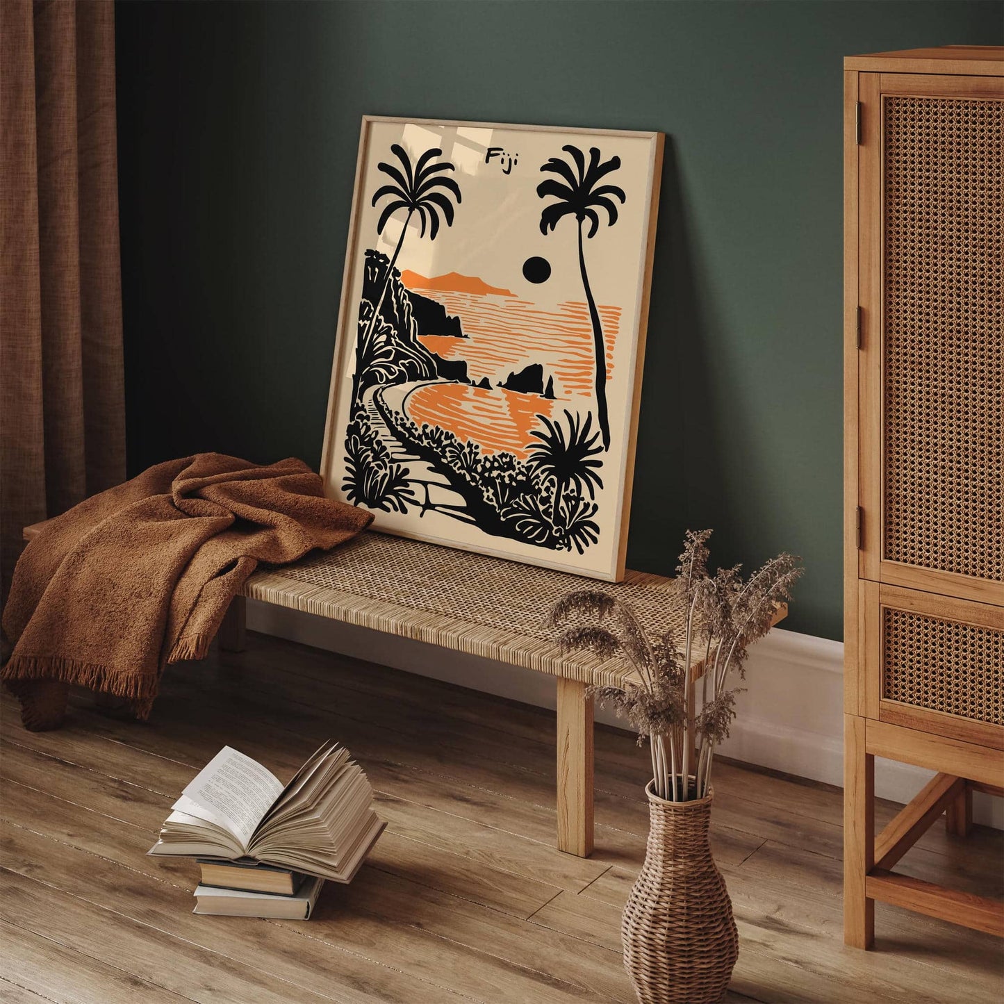 Fiji Melanesia Travel Poster