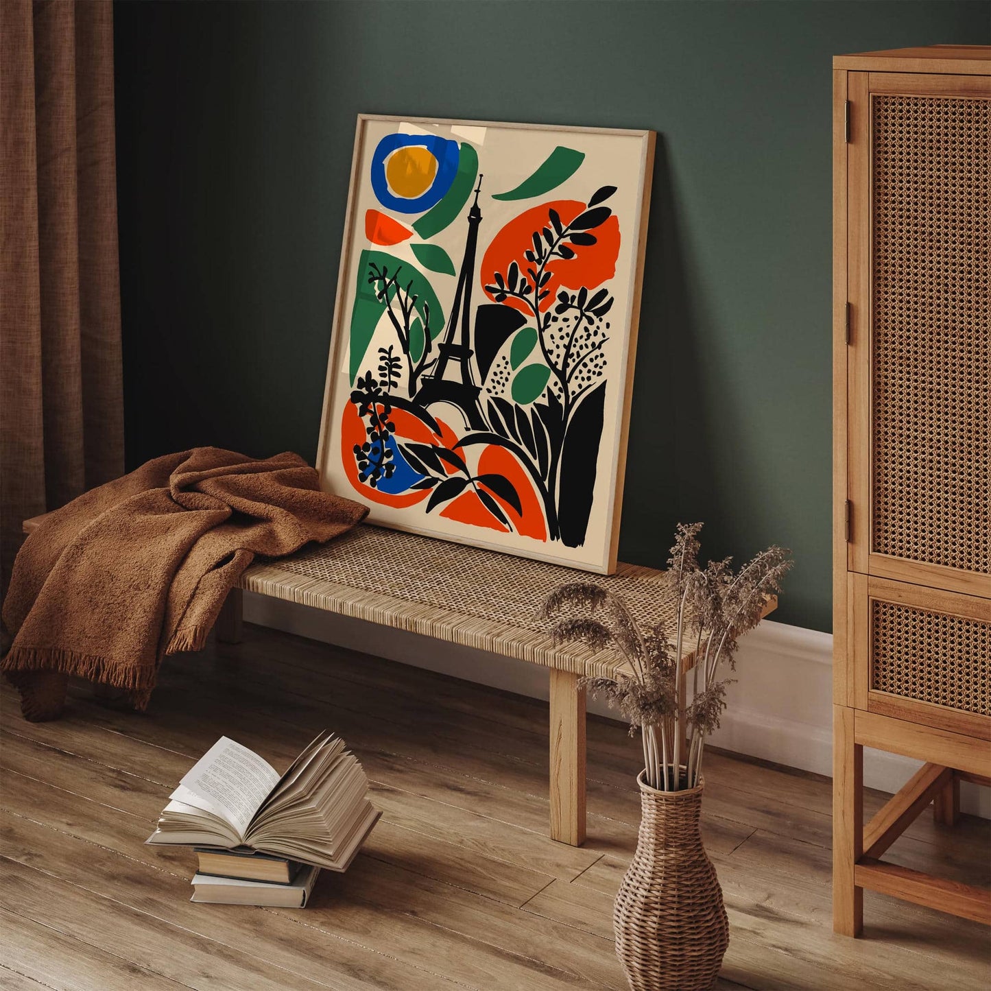 Retro Abstract Paris Travel Poster