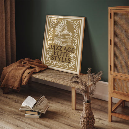 Jazz Age Elite Styles Music Poster