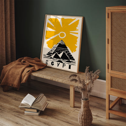 Egypt Travel Poster - Vintage Wall Art Print