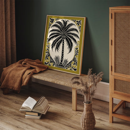 Bohemian Palm Tree Art Print