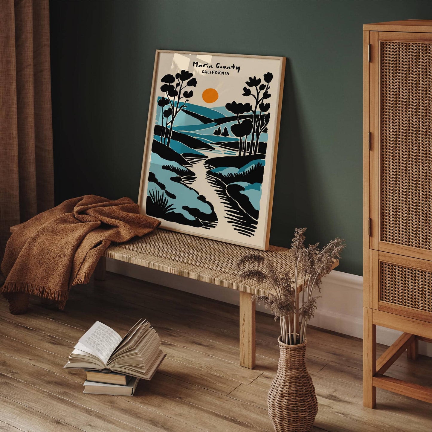 Marin County, California Travel Poster