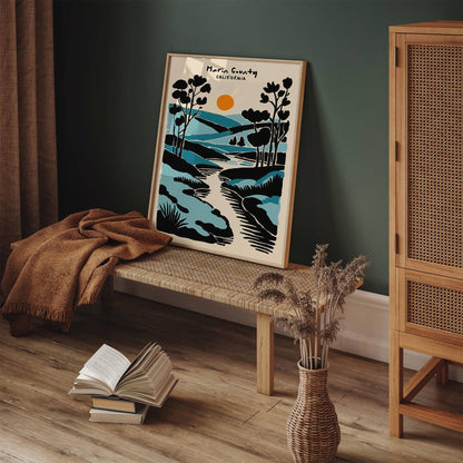 Marin County, California Travel Poster