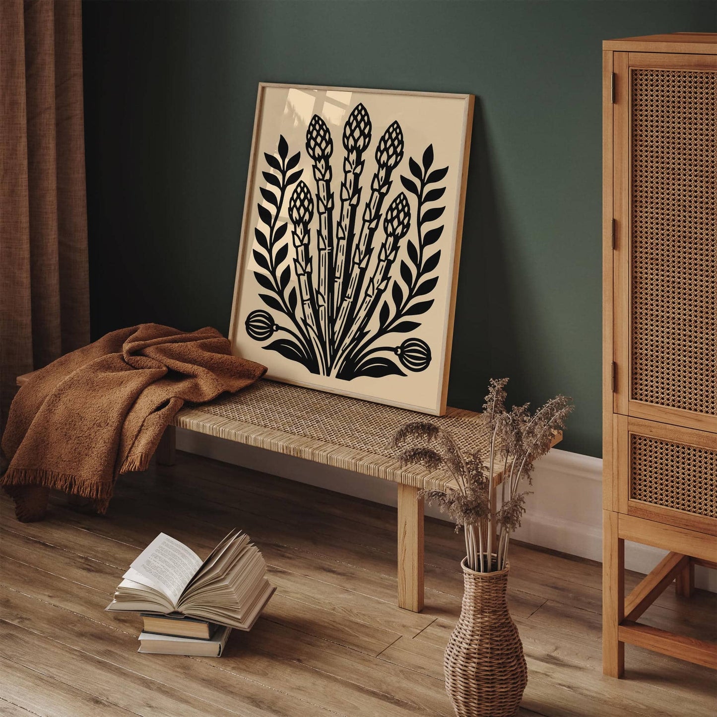 Asparagus Vintage Style Kitchen Art Print