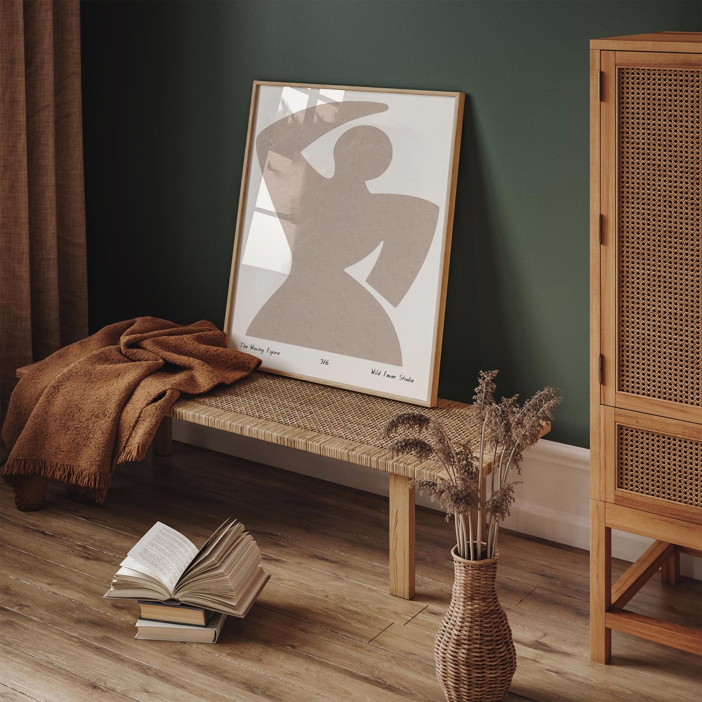 The Waving Figure - Abstract Minimalist Art Print