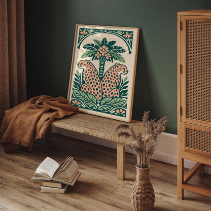 Jungle Bohemian Cheetah Wall Art Print