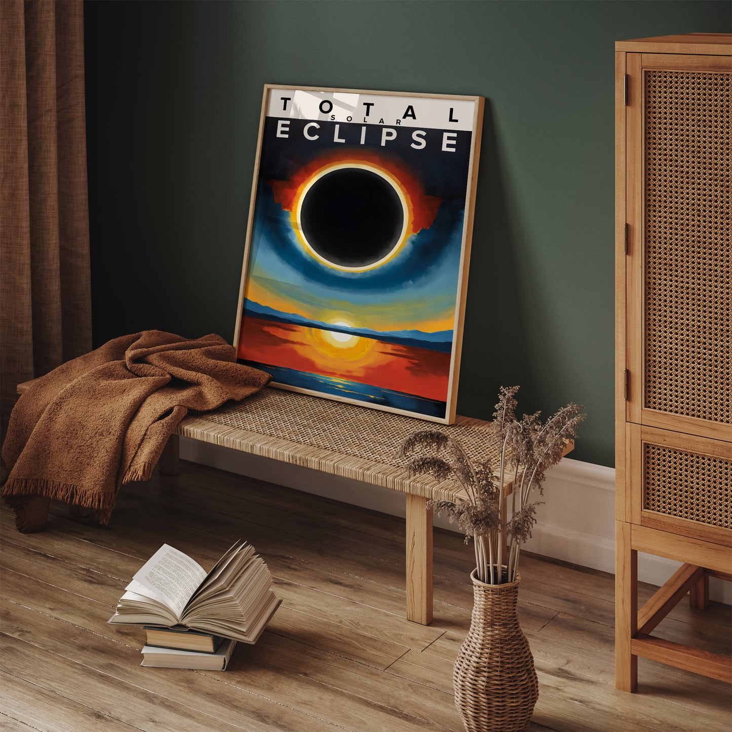 Total Solar Eclipse Modern Art Print