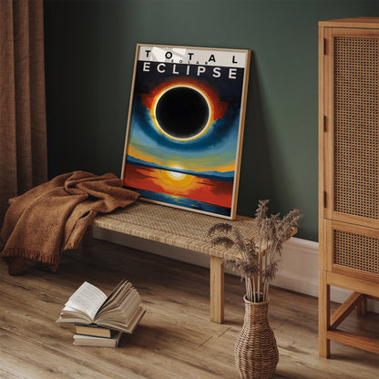 Total Solar Eclipse Modern Art Print