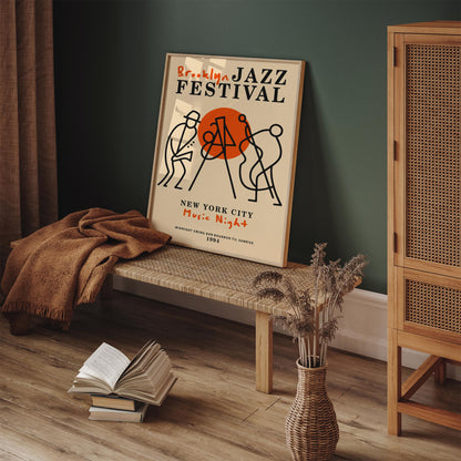 Brooklyn Jazz Festival NYC Art Poster