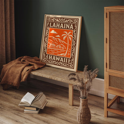 Lahaina Hawaii Travel Poster