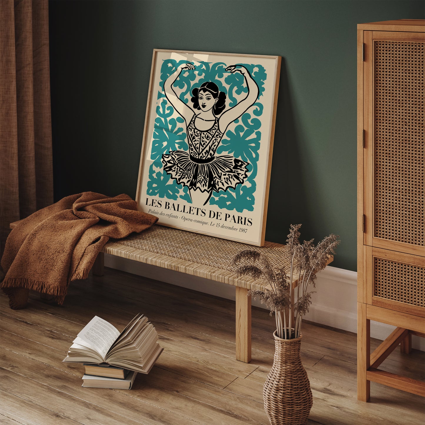 Vintage French Ballerina Art Print