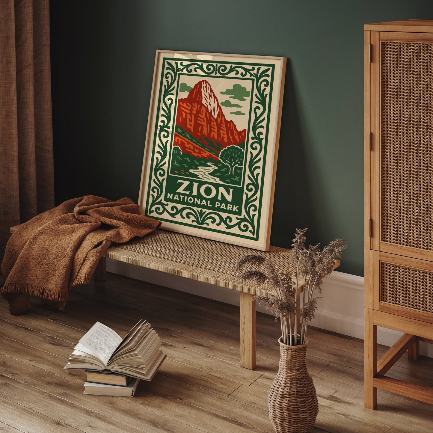 Zion National Park Poster - Travel Wanderlust Wall Art