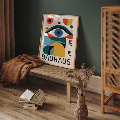 Bauhaus Modern Eye Poster