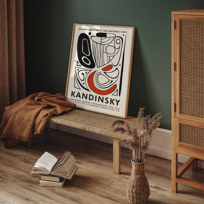 Abstract Kandisky Poster Fall Bedroom Decor